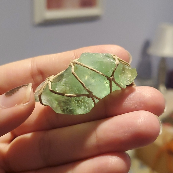 Green Calcite Wrap Necklace - Picture 4 of 6